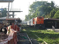 PNR Santa Mesa Station, locomotive 918