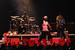 P Square on stage performing in Canada, 2010
