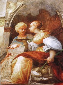 Parmigianino, Sante apollonia și lucia.jpg