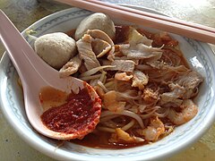 Image 61A bowl of Penang Hokkien mee (from Malaysian cuisine)