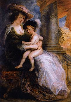 Peter Paul Rubens - Helena Fourment met haar zoon Francis - WGA20388.jpg