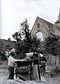 Vanneurs à Sainte-Avoye (photographie de Philippe Tassier, vers 1930).