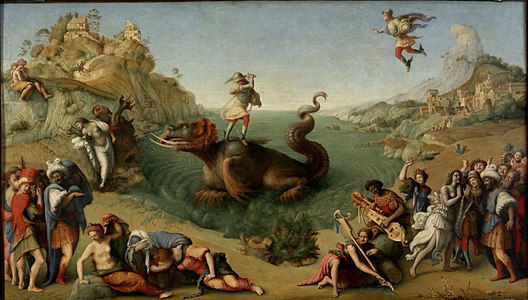 Perseus Rescuing Andromeda, oil on canvas, 1510 or 1513, Uffizi]]