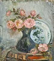 П'єр Лапрад, «Натюрморт з книгою, трояндами і посудом», Національний музей західноєвропейського мистецтва, Токіо