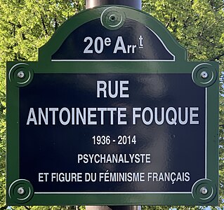 Plaque de la rue.