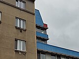 Čeština: Budova pošty Praha 120 architeků Jindřicha Malátka a Václava Aulického.