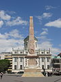 A view of the Altes Rathaus and the obelisk in Alter Markt, Potsdam, Germany.