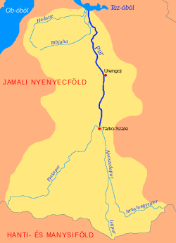 A Pur folyó vízgyűjtő területe