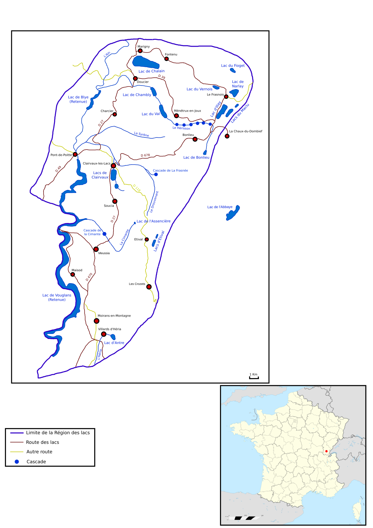 lacs du jura carte File Region Des Lacs Du Jura Francais Svg Wikimedia Commons lacs du jura carte