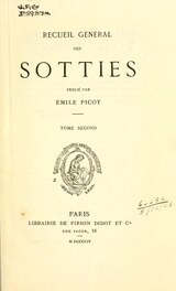 Recueil général des sotties, éd. Picot, tome II.djvu