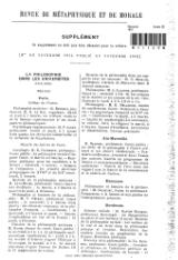 Revue de métaphysique et de morale, supplément 5, 1914.djvu