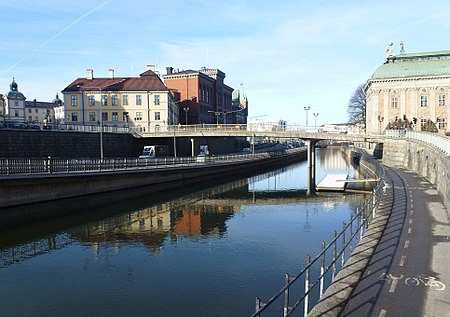 Riddarholmskanalen Riddarholmsbron 2015a