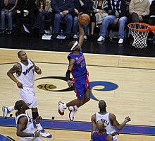 Hamilton dunks the basketball in 2008 Rip Hamilton dunks.jpg