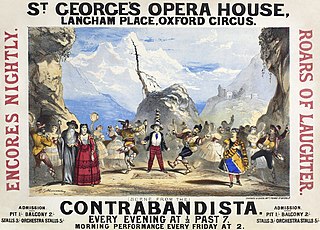 <i>The Contrabandista</i> 1867 comic opera by Arthur Sullivan and F. C. Burnand