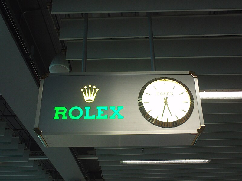 File:Rolex sign and clock in Geneva.jpg