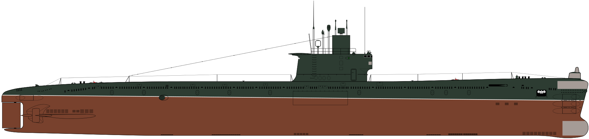 A submarine of the Romeo class