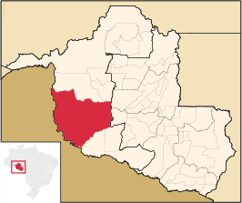 Kaart van Guajará-Mirim