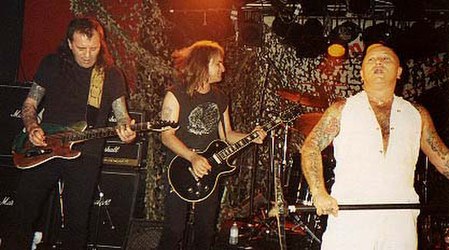 Rose Tattoo in 1993; Angry Anderson at right
