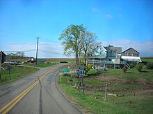 Route 184 heading westbound through Beech Grove Route 184 Beech Grove.jpg