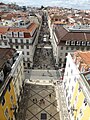 Rua Augusta from rua Augusta Arch viewpoint