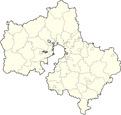 Mapa de localização/Oblast de Moscou