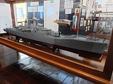Model of SAS President Kruger at the South African Naval Museum in Simonstown SA Naval Museum 5.JPG