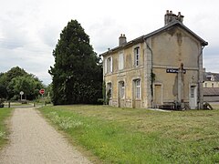 Voie verte du Saosnois. Ancienne gare de St.-Remy-du-Plan