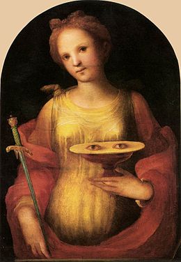 Sankta Lucia de Domenico Beccafumi, 1521 (Pinacoteca Nazionale, Sieno)