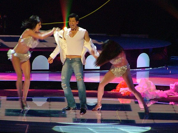 Rouvas representing Greece at the Eurovision Song Contest 2004 in Istanbul, 15 May 2004