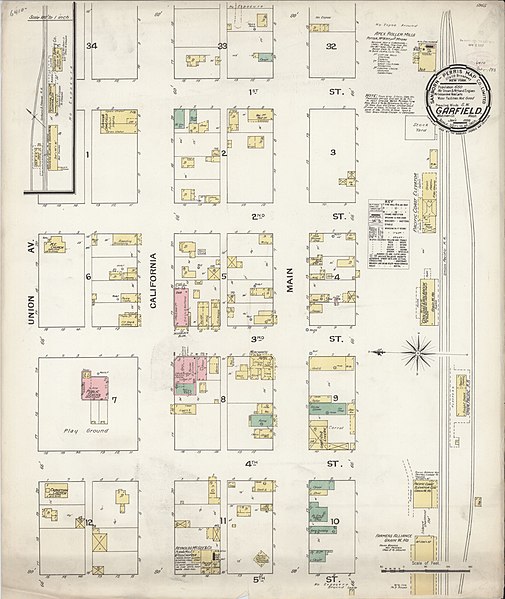 File:Sanborn Fire Insurance Map from Garfield, Whitman County, Washington. LOC sanborn09187 003.jpg