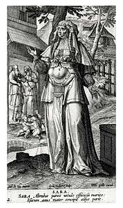 Sara gravure de Jan Collaert (1591)