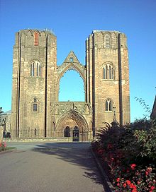 La Cattedrale di Elgin, facciata posteriore