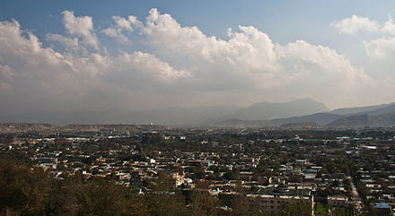 A section of Kabul, the capital of Afghanistan.
