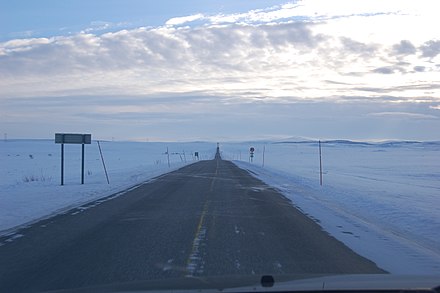 Sennalandet plateau (Finnmark) in February
