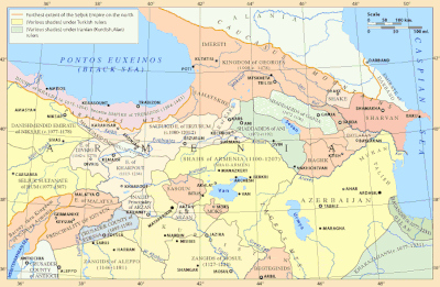 Территория Шеддадидов с 1072