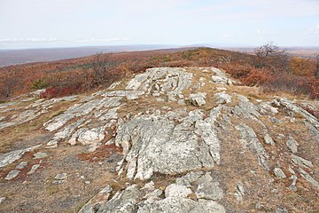 Shawangunk Formation (in foreground) at High Point State Park in New Jersey Shawangunk Formation High Point SP NJ.jpg