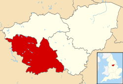 Шеффилд показан в Южном Йоркшире 