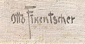 signature d'Otto Fikentscher