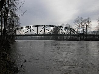 Der Skykomish River in der Nähe von Monroe