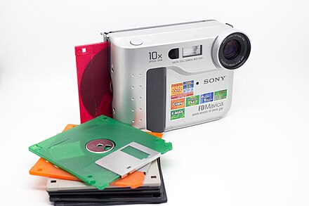 Sony Mavica MVC-FD75 with floppy disks