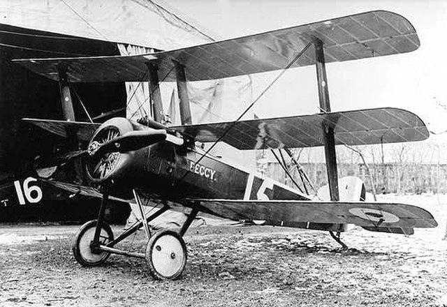 The Sopwith Triplane, the first triplane to see service in World War I.