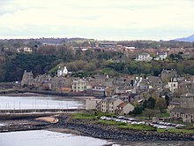 South Queensferry seen from the Forth Road Bridge South queensferry 2.JPG