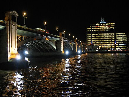 Southwark Bridge at night