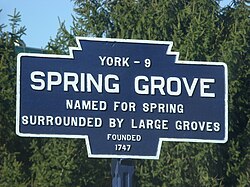 Logotipo oficial de Spring Grove, Pensilvânia