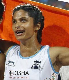 Srabani Nanda medaglia di bronzo - Indian Team 2017 (cropped).jpg