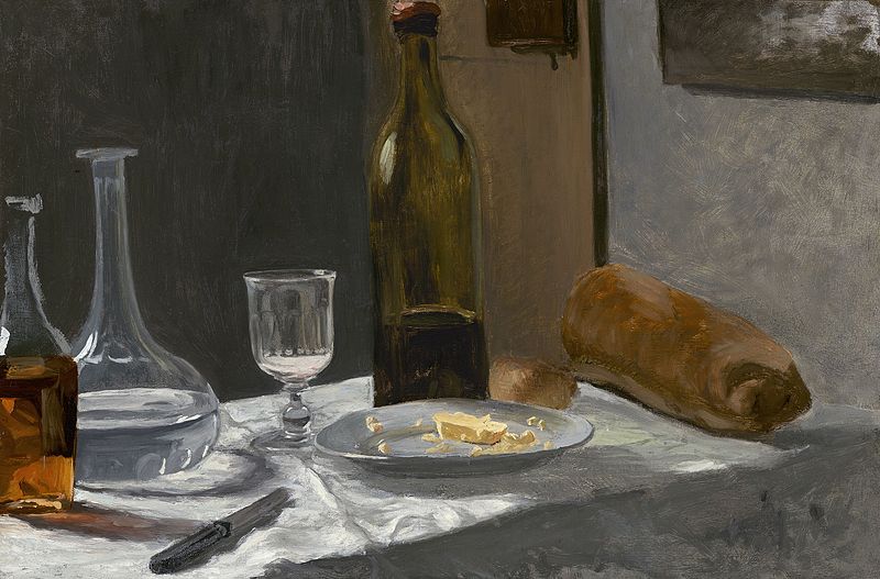 File:Still Life with Bottle, Carafe, Bread, and Wine A26263.jpg