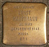 Stolperstein Grindelallee 138 (Ernst Hauptmann), Hamburg-Rotherbaum.JPG