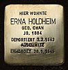 Stolperstein Karolinenstr 4 (Zehld) Erna Holdheim.jpg