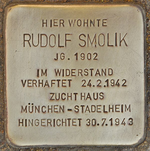 File:Stolperstein für Rudolf Smolik (Salzburg).jpg