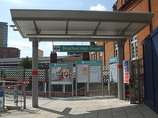 Stratford High Street DLR station Docklands Light Railway station